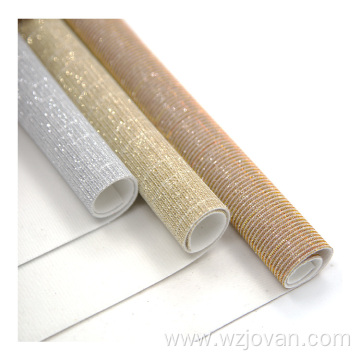 Chunky glitter sheets PU vinyl leather for shoes